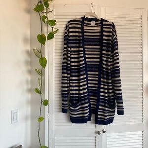 Zara XL Striped Knit Cardigan